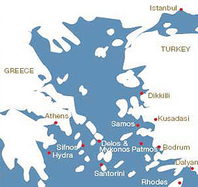 Vijar por el Mediterráneo en crucero por Atenas y Turquía desde Barcelona.